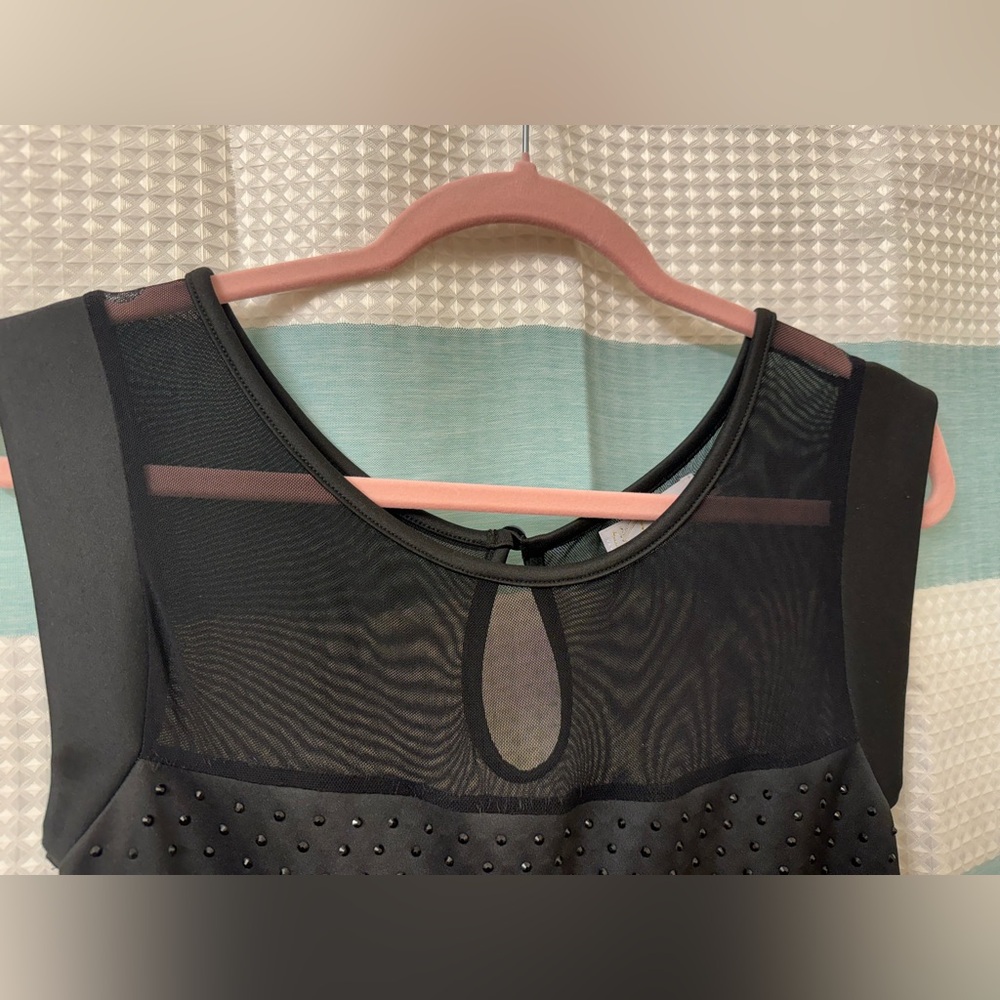 Cute black and sheer cocktail dress - Size M